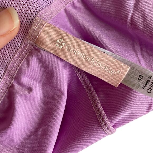 Women Within Comfort Choice New Women's Size 10 High Waist Boyleg Brief Purple - Picture 5 of 7